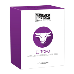 Secura: El Toro, Kondomer, 100-pack Transparent