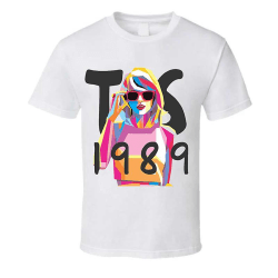 Taylor Swift T-shirt med rund hals för män och kvinnor S