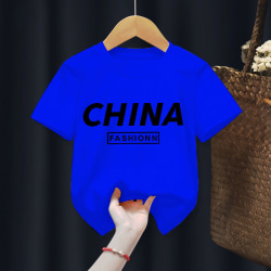 Wang Wang Team Barn T-shirt Pojkar T-shirt F12 CHINA Blue 140