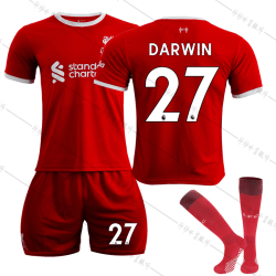 23-24 Liverpool Home Kids Football Shirt Kit nr 27 Darwin Núñez - on stock 26
