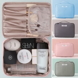 Sminkväska för kvinnor Stor kosmetisk väska Handväska resor - spot sales grey