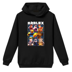 Roblox Hoodies Barn Pullover Långärmade Sweatshirts - spot sales black 140
