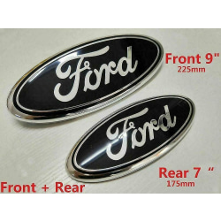 Ford Transit främre bakgaller svart emblem för motorhuv 2006-2014 Mk6 Mk7