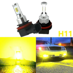 H11 H8 H16 80w 4000lm 3000k Yellow Tech LED-tåkelys Pærersett