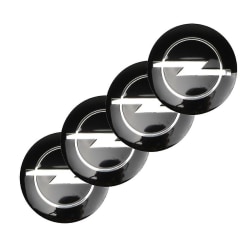 Musta Opel auton pyörän keskisuojukset navan cover 60 mm 4 kpl sisään