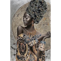 Afrikkalainen musta nainen Graffititaide julisteet ja vedokset Abstraktit afrikkalaisen tytön kanvasmaalaukset seinälle taidekuvia seinäkoristeita