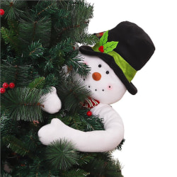 Plysj Santa Claus Snowman Topper Hugging Tree Topper til jul