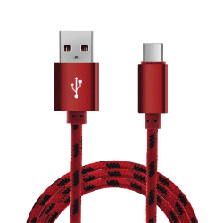 Röd 3M Micro USB Kabel Micro USB Type-C Laddare Snabbladdning BH