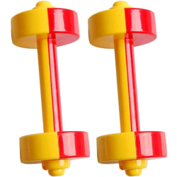 1 par plasthantlar för barn Fitness Sportleksak Tyngdlyftsutrustning för barn Hemträning (röd) Red