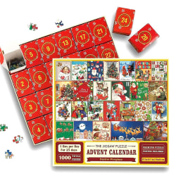 Jul adventskalender pussel DIY-leksak för barn 1000st