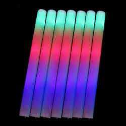 1/5/10x Light Up Foam Sticks LED Wands Rally Rave Batons DJ Flas Multicolor5 one-size 10pcs
