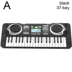 Multifunktionell 37/61 tangenter elektronisk orgelsimulering Pianomusik black One-size