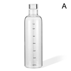 pulunto 17,6oz läckagesäker vattenflaska med tidsmarkör att dricka Transparent 500ML