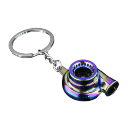 Turbo Nyckelring Fordonsdel Bil Present Nyckelring Ring Tie-Dye