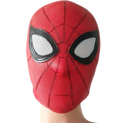 Halloween Spider-man Mask Cos Superhero Mask Huvudbonader Red