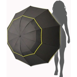 Extra stort golfparaply, hopfällbart paraply, regntätt