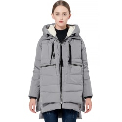 Orolay Women's Thickened Down Jacket Gray XL