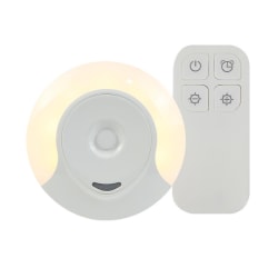 Nattlampa för barn, Baby Timing Sänglampa, Fjärrkontroll Eluttag Vägglampa med 10 ljusstyrka Nattlampa för barnrum och H