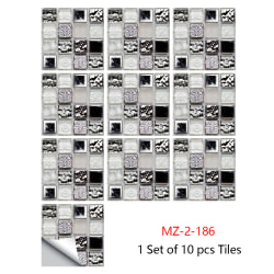 10 st PVC-klistermärken Dekal Peel And Stick Kakel Backsplash plattor 13# 30 cm*30 cm
