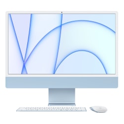 iMac 24" M1 2021 Apple M1 3.2 GHz 8-Core 16 GB RAM 512 GB SSD Grade A Refurbished Blue