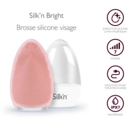 Silk'n BRIGHT rosa ansiktsrengöringsborste - Uppladdningsbar - Allergivänlig
