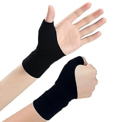 Handled tumstöd kompressionshandskar, andningsbara brace sleeves black left