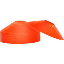Fotbollsmarkeringskoner av plast för bollspelscykling Orange