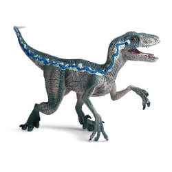 Blå Raptor Dinosaur Velociraptor Toy Model Barn Födelsedagspresenter