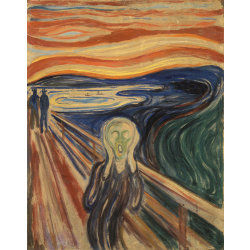 The scream,Edvard Munch,50x40cm Brun