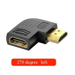 HDMI 2.1-adapter 8K@60Hz 270 GRADER VENSTRE 270 GRADER VENSTRE 270 Degree Left
