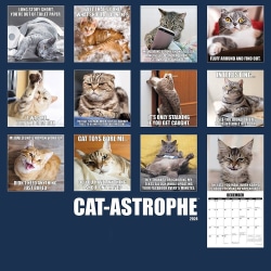 Cat-Astrophe Cats Calendar Muinainen kissan kalenteri Hauska Cat Wall