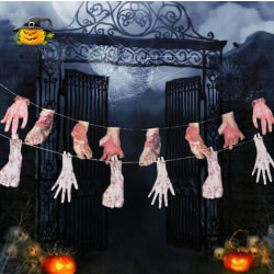 Halloween banner inkluderar trasiga händer och fötter skrämmande B