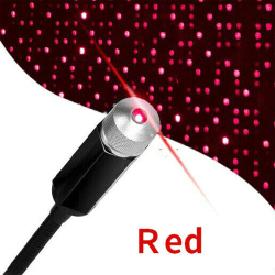 USB laddningsstjärna projektionslampa Nattljus Ambiance Gift Red