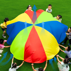 Barn leker fallskärm regnbåge fallskärm Speltält gruppspel