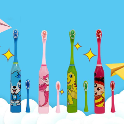 Elektrisk tandborste för barn för att snabbt ta bort ren tand 3-12 Y green