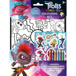 Trolls II pysselpaket pennor klistermärken pysselbok troll
