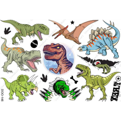 Dinosaurier 12 st barntatueringar tatuering dinosaurie ägg