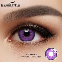 Kontaktlinser färgade linser halloween lila cosplay lins kontakt