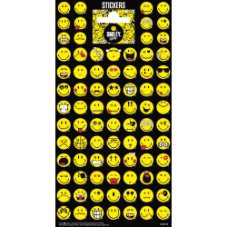 Smiley 80 st glittriga klistermärken klistermärke emoji