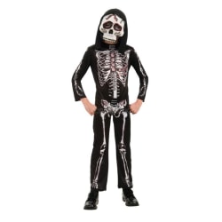 Skelettdräkt med mask (5-7 år) Halloween