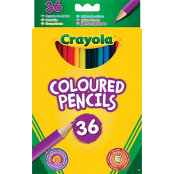 36 st crayola färgpennor 17 cm penna pennor rita måla