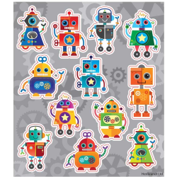 Robotar 96 st klistermärken klistermärke robot