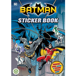 Batman pysselbok 60+ klistermärke 12 sidor robin pyssel