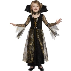 Häxklänning (5-7 år) halloween häxa klänning