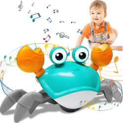 Huamade Heytea Crawling Crab Baby Toy - Baby Musical Toys for Toddlers 1-3, Tummy Time Toys with Music Sounds & Lights, Toddlers ;