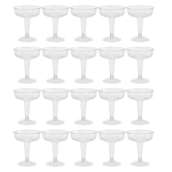 20st klar plast champagneglas för fester klar plast
