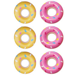 6st Uppblåsbara Pool Donuts Mini Donut Uppblåsbara Leksaker Små