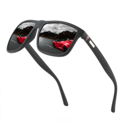 Klassiska polariserade solglasögon för män och rektangulära UV400 solglasögon