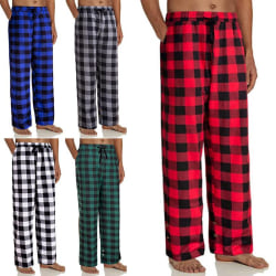 Herr Rutig Pyjamas PJs Byxor Bottom Casual Loungewear Nattkläder