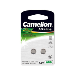 Camelion AG6/LR69/LR921/371, alkalisk knappcell, 2 st